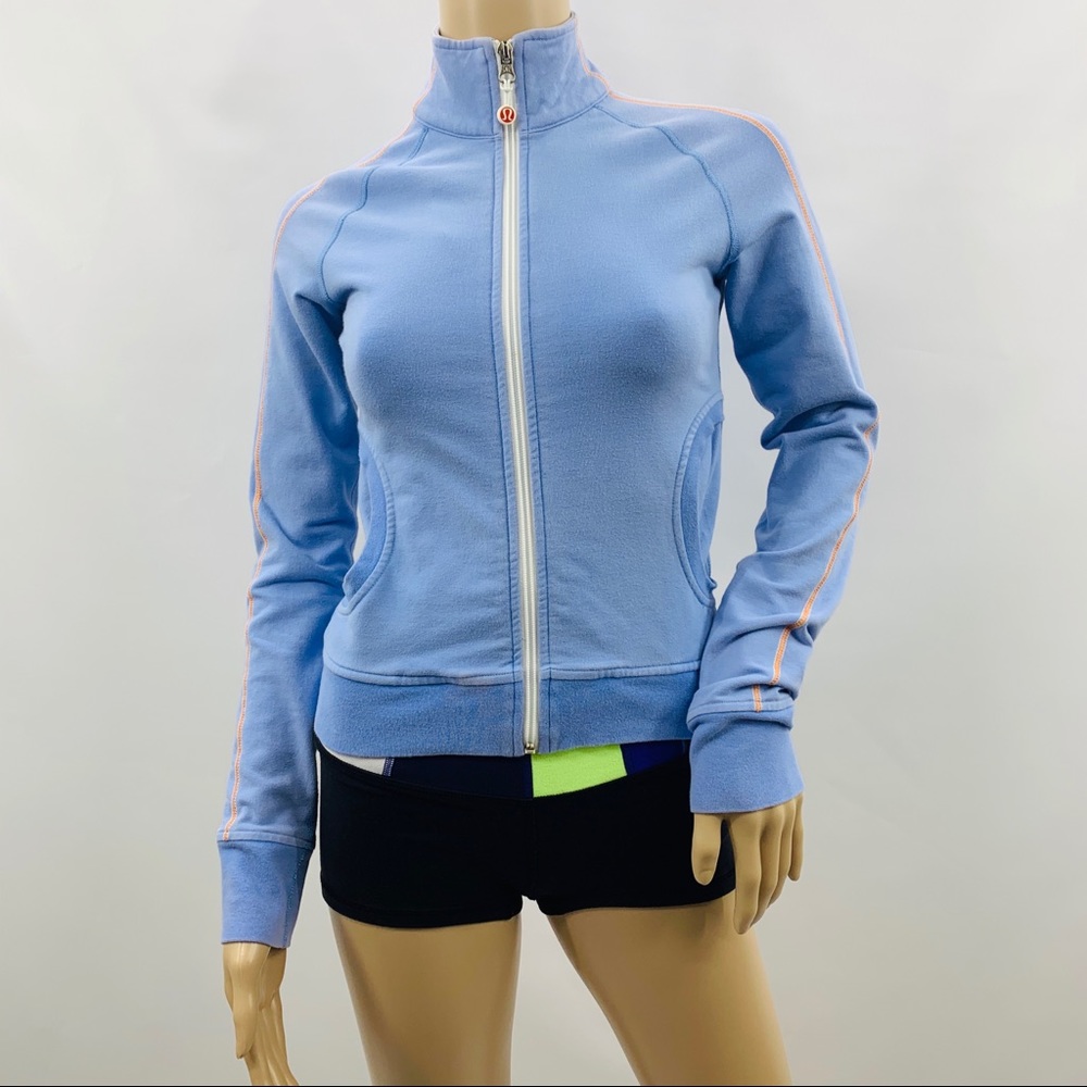 Lululemon Blue Runners High Neck Jacket